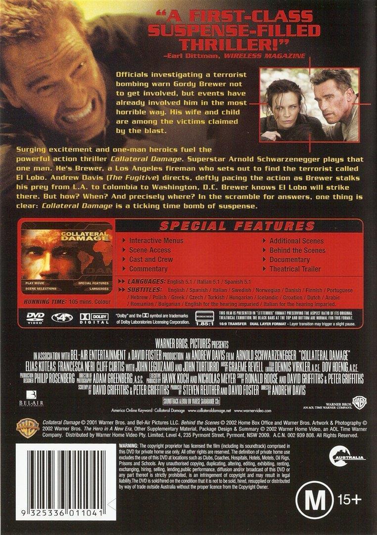 Collateral Damage (DVD, 2002) As New Condition Arnold Schwarzenegger