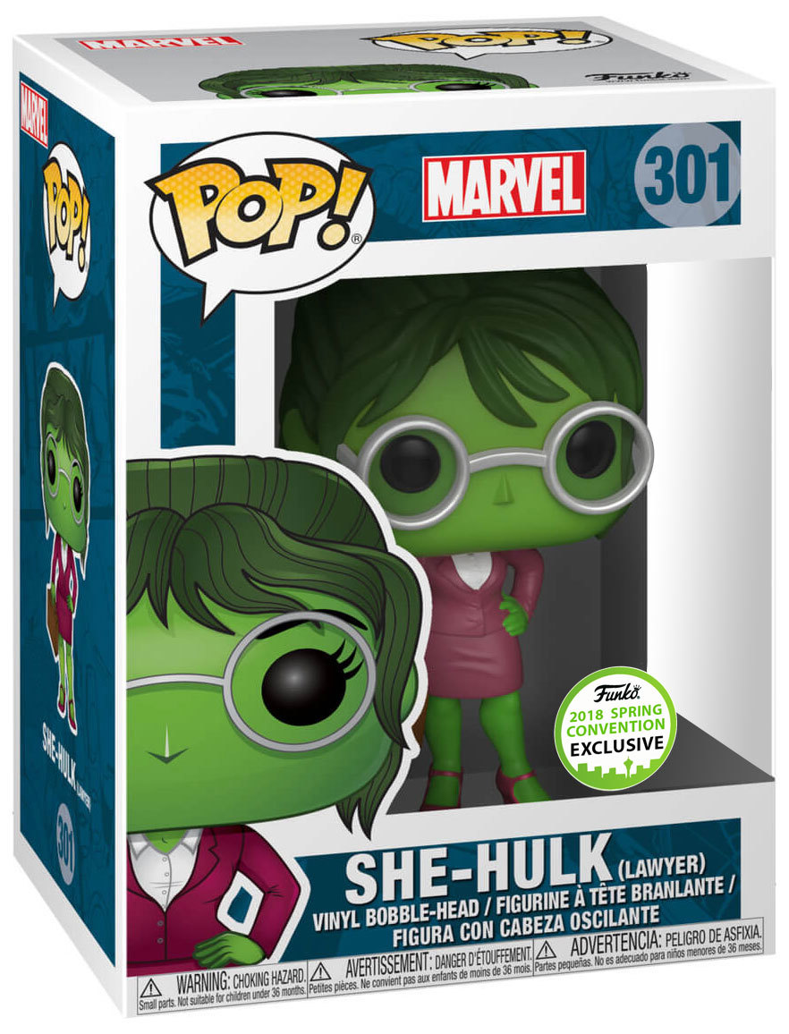 Funko POP! Marvel #301 She-Hulk (Lawyer) - 2018 ECCC Comic Con ...