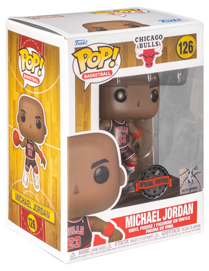 Funko Pop 126 Michael Jordan Black Pinstripe Jersey Foot Locker Exclusive