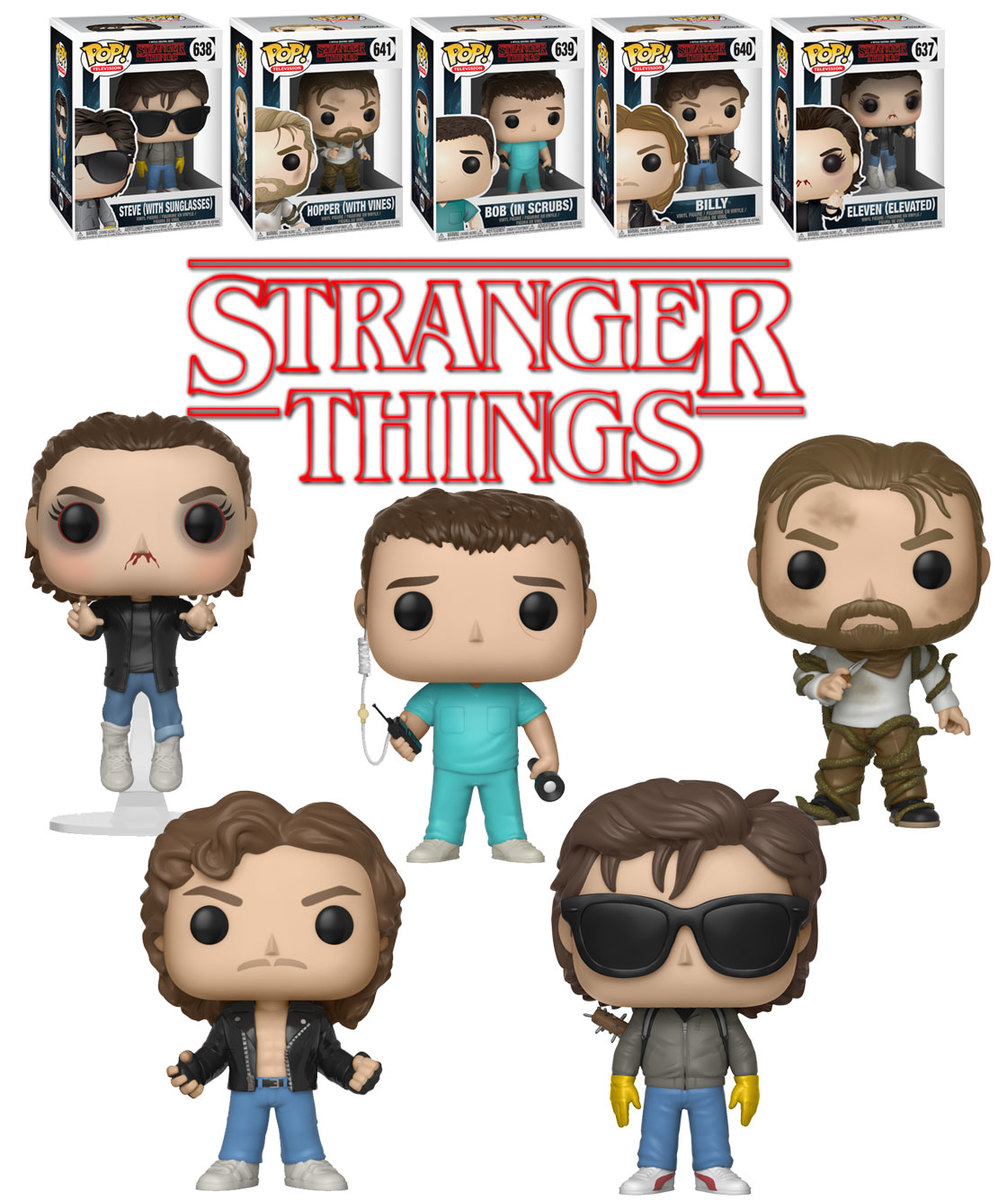 Funko POP! Television Stranger Things Bundle (5 POPs) - New, Mint Condition