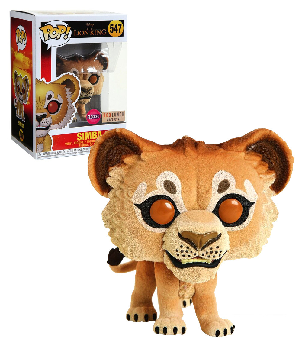 Funko POP! Disney The Lion King #547 Simba (Flocked) - Limited Box ...