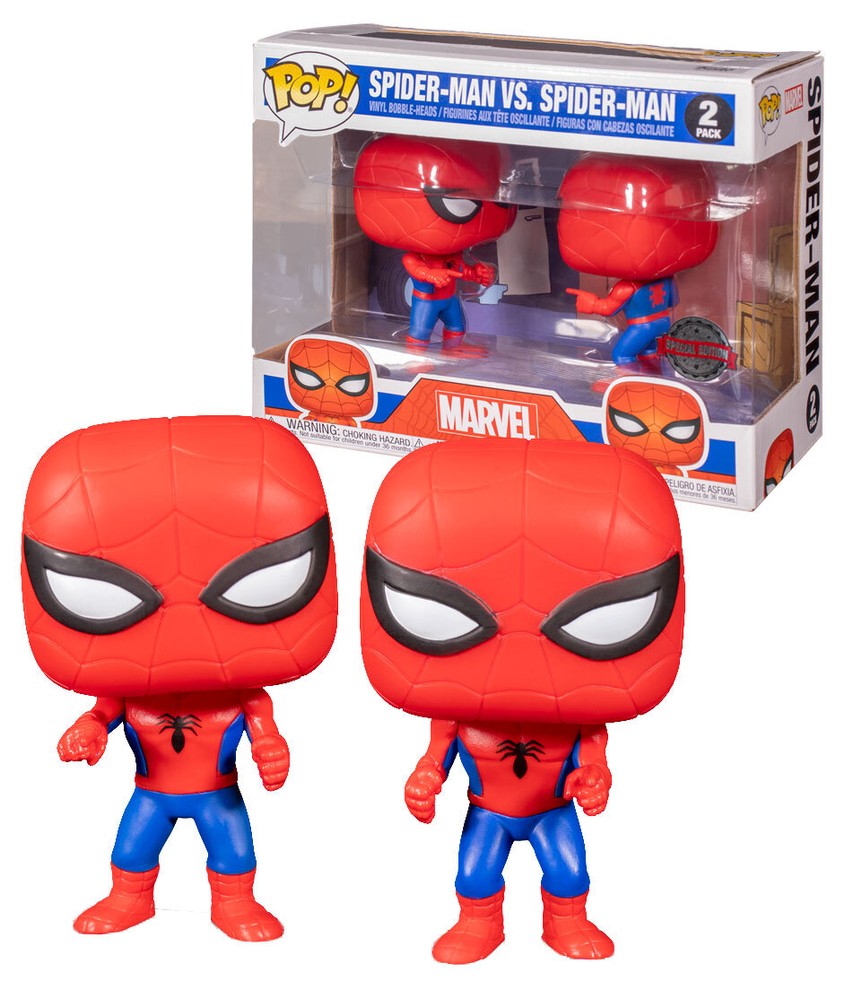 Funko Pop! Marvel: Spider-Man Vs. Spider-Man 2 Pack Entertainment Earth  Exclusive now available at Toy Tokyo : r/funkopop