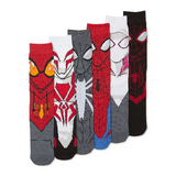 Marvel Spider-Man Crew Socks (6 Pair) - New