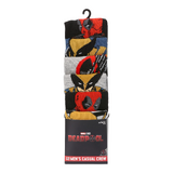 Marvel Deadpool And Wolverine Crew Socks (6 Pair) - New