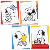 Peanuts Snoopy Note Cards With Envelopes - Set Of 12, 4 Assorted Designs, Blank Inside - New, Sealed