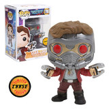 Funko POP! Marvel Guardians Of The Galaxy Vol 2 #198 Star-Lord - Limited Edition Chase - New, Mint Condition