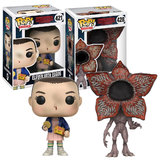 Funko POP! Netflix Stranger Things Bundle Eleven (With Eggos) #421 & Demogorgon #428 - New, Mint Condition