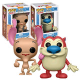 Funko POP! Ren And Stimpy Bundle #164 & #165 New Mint Condition Nickelodeon