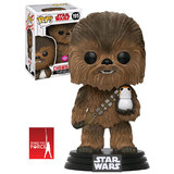 Funko POP! Star Wars The Last Jedi #195 Chewbacca With Porg (Flocked) - New, Mint Condition