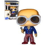 Funko POP! Rocks Elton John #63 Elton John Red, White & Blue (Glitter) - New, Mint Condition