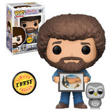 Funko POP! Television Bob Ross The Joy Of Painting #558 Bob Ross And Hoot - Limited Edition Chase - New, Mint Condition