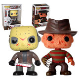 Funko POP! Movies #01 Jason Voorhees And #02 Freddy Krueger Horror Bundle - New, Mint Condition