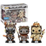 Funko POP! Star Wars Teebo, Chief Chirpa & Logray - Ewoks - Walmart Exclusive Edition 3 Pack - New, Mint Import