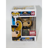 Funko POP! Marvel Thor Ragnarok #248 Loki (With Helmet) - Collector Corps Exclusive - New, Box Damaged