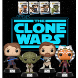 Funko POP! Star Wars The Clone Wars Bundle (4 POPs) - New, Mint Condition