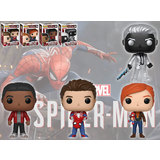 Funko POP! Games Marvel Spider-Man (4 POPs) - New, Mint Condition