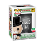 Funko POP! Board Games Monopoly #01 Mr. Monopoly (AKA Uncle Pennybags) - Funko Shop Silver Exclusive - New, Mint Condition