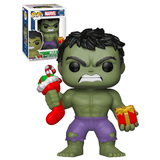 Funko POP! Marvel Holiday #398 Hulk (With Stocking & Present) - New, Mint Condition