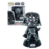 Funko POP! Star Wars #157 Darth Vader (Black Chrome) - Smugglers Bounty Exclusive - New, Mint Condition