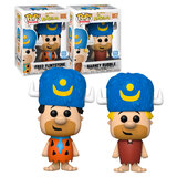 Funko POP! The Flintstones - Fred Flintstone & Barney Rubble (Stone Lodge) - Limited Funko Shop Exclusive - New, Mint Condition