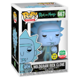 Funko Pop! Animation Rick And Morty #667 Hologram Rick Clone (Chicken) POP! Vinyl - Funko Shop Exclusive - New, Mint Condition