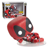 Funko POP! Marvel #320 Deadpool Reclining (Diamond Collection Glitter) - Limited Hot Topic Exclusive - New, Mint Condition