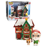 Funko POP! Town Christmas Peppermint Lane #01 Santa Claus & Nutmeg With Light Up House - New, Mint Condition