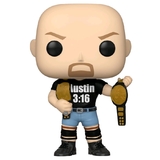 Funko POP! WWE #54710 SC Steve Austin 3:16 shirt w/2Belts Pop! RS  - New, Mint Condition