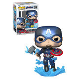 Funko POP! Marvel Avengers Endgame #1198 Captain America With Hammer (Metallic - Glows In The Dark) - New, Mint Condition