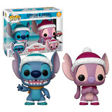 Funko POP! Disney Lilo & Stitch #59181 Two Pack Winter Stitch & Angel - New, Mint Condition VAULTED