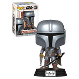 Funko POP! Star Wars The Mandalorian #663 The Mandalorian With Dark Saber - New, Mint Condition