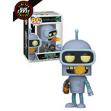 Funko POP! Animation Futurama #1757 Bender (Fire Breath) - Limited Glow Chase Edition - New, Mint Condition