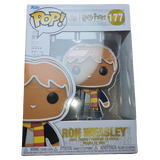 Funko POP! Harry Potter Holiday #177 Ron Weasley (Gingerbread) - New, But Imperfect