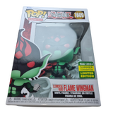 Funko POP! Animation Yu-Gi-Oh! #1609 Elemental Hero Flame Wingman - 2024 San Diego Comic Con (SDCC) Limited Edition - New, But Imperfect