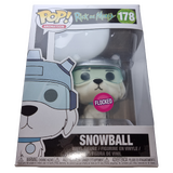 Funko POP! Animation Rick And Morty #178 Snowball (Flocked) - 2017 Stan Lee's LA Comic Con Exclusive - New, But Imperfect