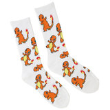 Pokemon Charmander Tossed Ribbed Crew Socks - Mens Shoe Size 9-11 - New