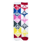 Saban's Power Rangers Crew Socks - Loot Crate Exclusive - New - Mens Size 6-12