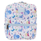 Loungefly Disney Princess Manga Style All-Over Print Nylon Mini Backpack - New, With Tags