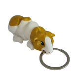 Supportive Solutions 3D Printed Guinea Pig Flexi Bag Charm Keychain - One Size - New, Handmade