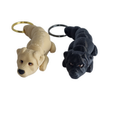 Supportive Solutions 3D Printed Labrador Retriever Flexi Bag Charm Keychain - One Size - New, Handmade