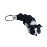 Supportive Solutions 3D Printed Border Collie Flexi Bag Charm Keychain - One Size - New, Handmade