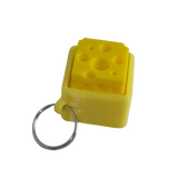 Supportive Solutions 3D Printed Cheese ClicKey Fidget Keychain - One Size - New, Handmade