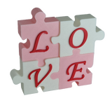 Supportive Solutions 3D Printed Love Puzzle Sign Valentine's Gift/Décor - One Size - New, Handmade