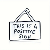 This Is A Positive Sign Enamel Pin/Badge - New, Sealed