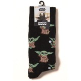 Star Wars The Mandalorian Grogu (The Child aka Baby Yoda) Poses Crew Socks By Swag - One Size Fits Most - New