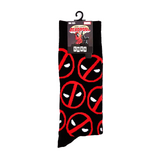 Marvel Deadpool Crew Socks By Swag - One Size Fits Most - New