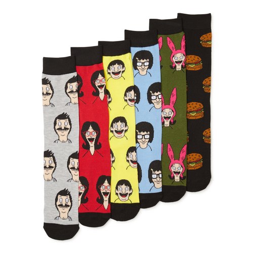 Twentieth Century Fox Bob's Burgers Crew Socks (6 Pair) - New