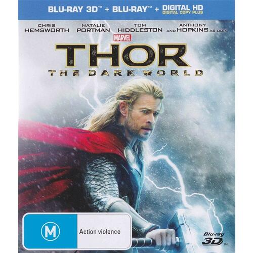 Thor: The Dark World (Blu-Ray & Blu-Ray 3D, 2013, 2 Discs) - As New ...