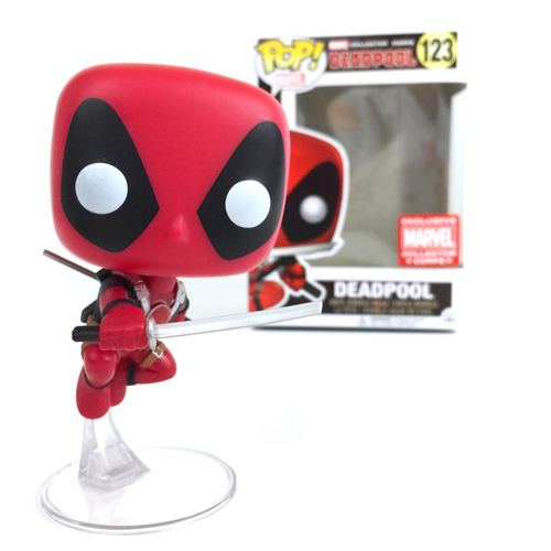 Funko POP! Marvel Deadpool (Leaping) #123 EXCLUSIVE Mint Condition