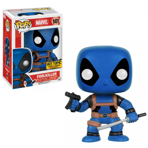 Funko POP! Marvel Deadpool (Foolkiller Blue) #141 HOT TOPIC EXCLUSIVE Mint Condition